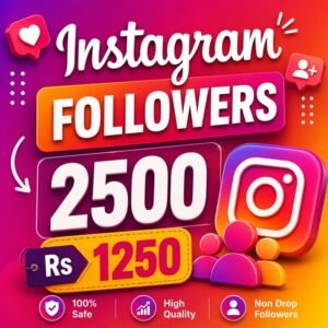 Gain 2500 Organic Instagram Followers