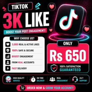 Increase TikTok Video Likes by 3000