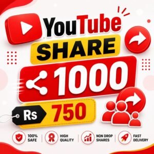 Boost YouTube Video Shares - 1000 Pack
